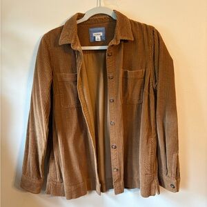 L.L. Bean Tan Corduroy Shirt Jacket
